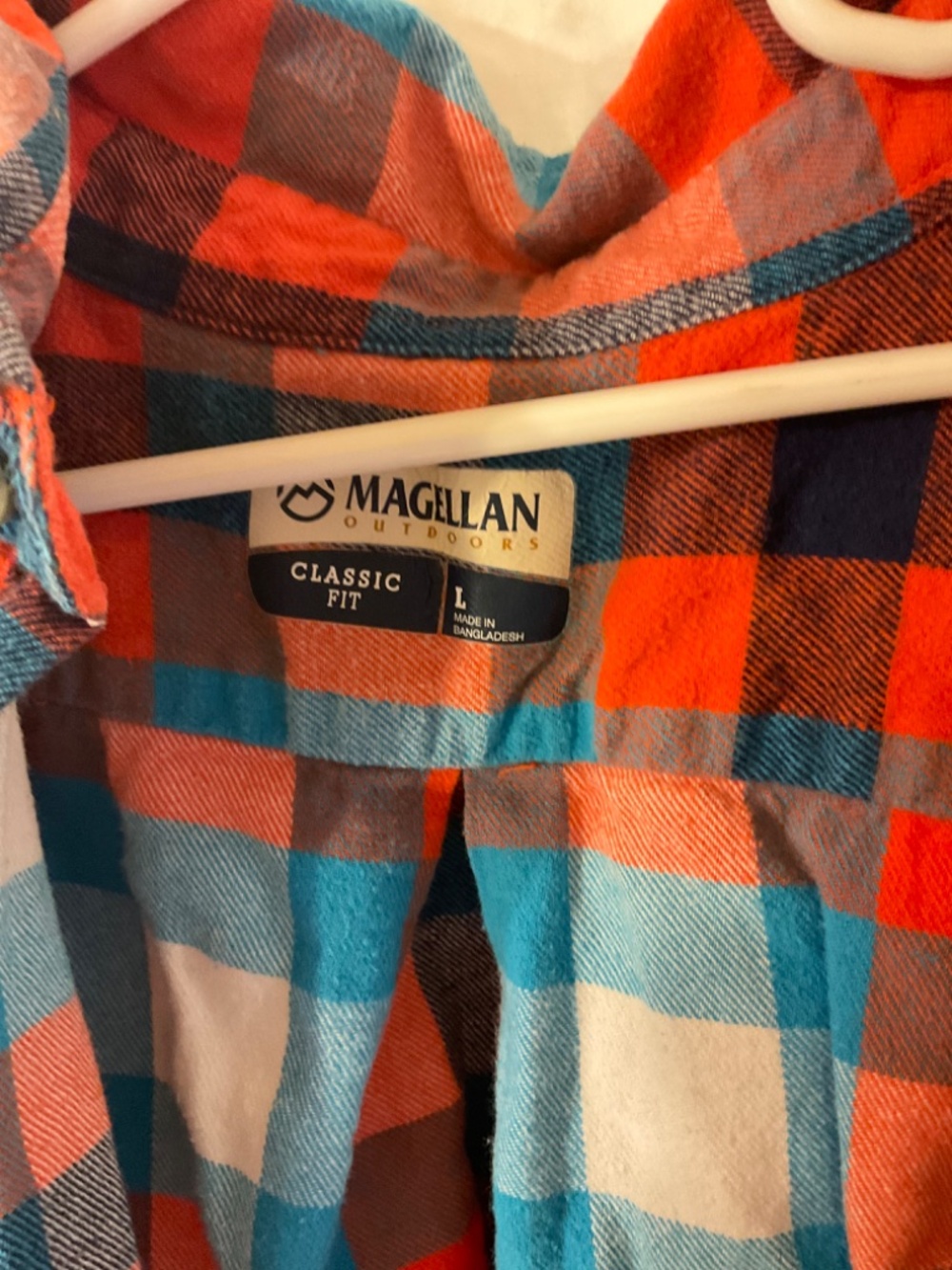 Magellan Boys Size Large Long Sleeve Flannel Shirt - Picture 3 of 4